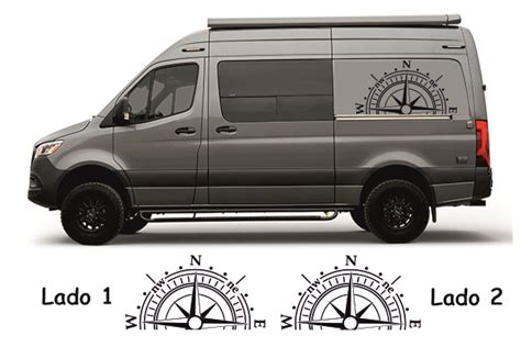 stickers rose des vents camping car